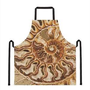 Ammonite Fossil Print Apron