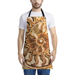 Ammonite Fossil Print Apron