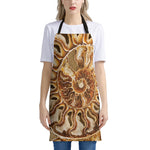 Ammonite Fossil Print Apron