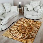 Ammonite Fossil Print Area Rug