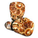 Ammonite Fossil Print Boxing Gloves