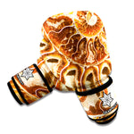 Ammonite Fossil Print Boxing Gloves