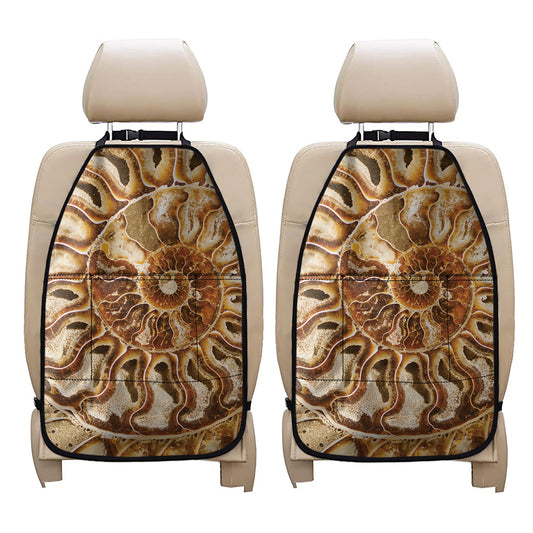 Ammonite Fossil Print Car Seat Organizers