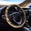 Ammonite Fossil Print Car Steering Wheel Cover