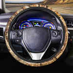 Ammonite Fossil Print Car Steering Wheel Cover