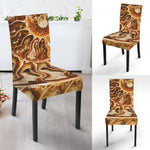 Ammonite Fossil Print Dining Chair Slipcover