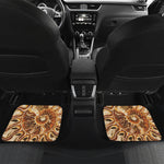 Ammonite Fossil Print Front and Back Car Floor Mats