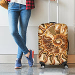 Ammonite Fossil Print Luggage Cover