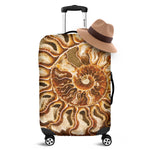 Ammonite Fossil Print Luggage Cover