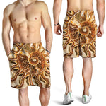 Ammonite Fossil Print Men's Shorts