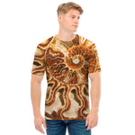Ammonite Fossil Print Men's T-Shirt