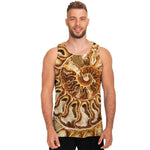 Ammonite Fossil Print Men's Tank Top