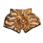 Ammonite Fossil Print Muay Thai Boxing Shorts