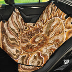 Ammonite Fossil Print Pet Car Back Seat Cover