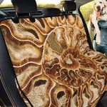 Ammonite Fossil Print Pet Car Back Seat Cover