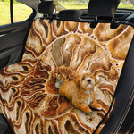 Ammonite Fossil Print Pet Car Back Seat Cover