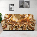 Ammonite Fossil Print Sofa Cover