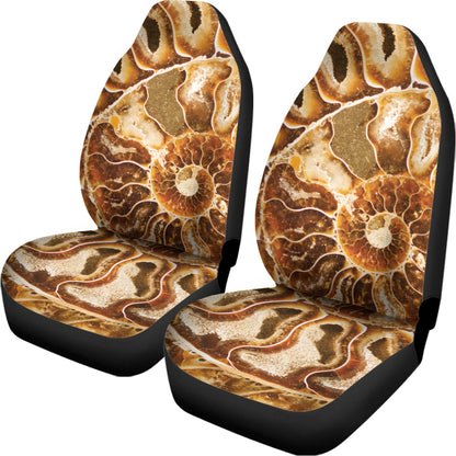 Ammonite Fossil Print Universal Fit Car Seat Covers