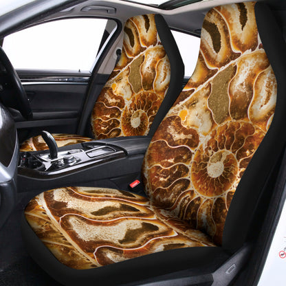 Ammonite Fossil Print Universal Fit Car Seat Covers