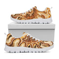 Ammonite Fossil Print White Running Shoes