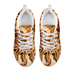Ammonite Fossil Print White Sneakers