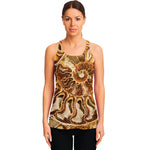 Ammonite Fossil Print Women's Racerback Tank Top