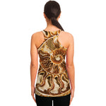 Ammonite Fossil Print Women's Racerback Tank Top