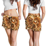 Ammonite Fossil Print Women's Shorts