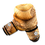 Ammonite Shell Fossil Print Boxing Gloves