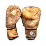 Ammonite Shell Fossil Print Boxing Gloves