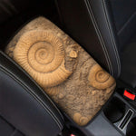 Ammonite Shell Fossil Print Car Center Console Cover