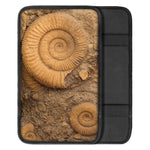 Ammonite Shell Fossil Print Car Center Console Cover
