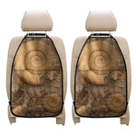 Ammonite Shell Fossil Print Car Seat Organizers