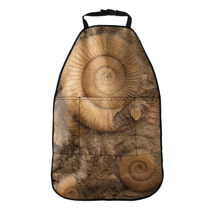 Ammonite Shell Fossil Print Car Seat Organizers
