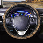 Ammonite Shell Fossil Print Car Steering Wheel Cover