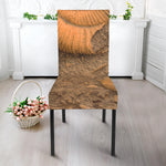Ammonite Shell Fossil Print Dining Chair Slipcover