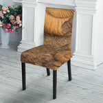 Ammonite Shell Fossil Print Dining Chair Slipcover