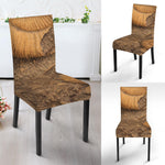 Ammonite Shell Fossil Print Dining Chair Slipcover