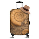 Ammonite Shell Fossil Print Luggage Cover