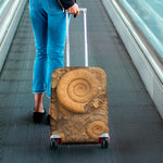 Ammonite Shell Fossil Print Luggage Cover