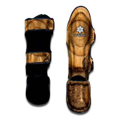 Ammonite Shell Fossil Print Muay Thai Shin Guard