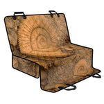 Ammonite Shell Fossil Print Pet Car Back Seat Cover
