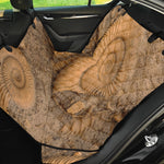 Ammonite Shell Fossil Print Pet Car Back Seat Cover
