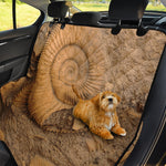 Ammonite Shell Fossil Print Pet Car Back Seat Cover