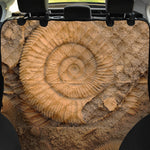 Ammonite Shell Fossil Print Pet Car Back Seat Cover
