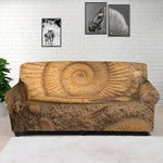 Ammonite Shell Fossil Print Sofa Cover