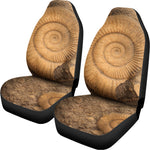 Ammonite Shell Fossil Print Universal Fit Car Seat Covers