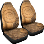 Ammonite Shell Fossil Print Universal Fit Car Seat Covers