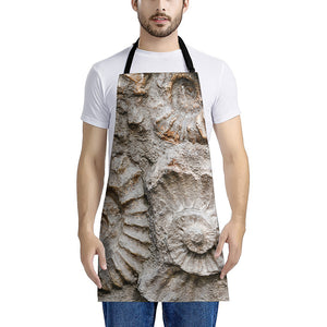 Ammonoidea Fossil Print Apron