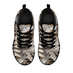 Ammonoidea Fossil Print Black Sneakers